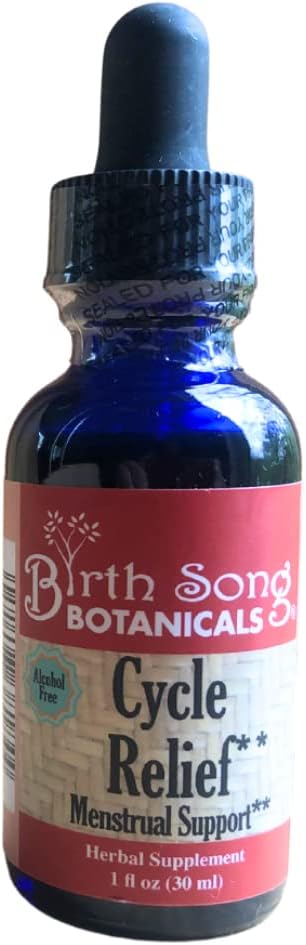 Birth Song Botanicals Εμμηνορροϊκός Κύκλος Υποστήριξη Βάμμα, Herbal Drops για Υγιή Εμμηνόρροια, Φυσική Εμμηνόρροια συμπλήρωμα φροντίδας για εφήβους και ενήλικες, Περίοδος Υποστήριξη 1oz.