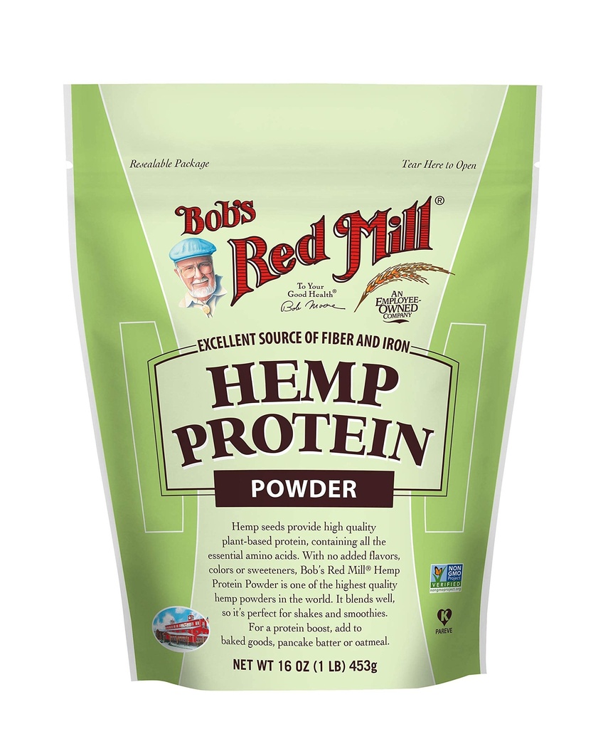 Red Mill του Μπομπ Resealable Hemp Protein Powder 16 Ουγγιά (πακέτο του 2)