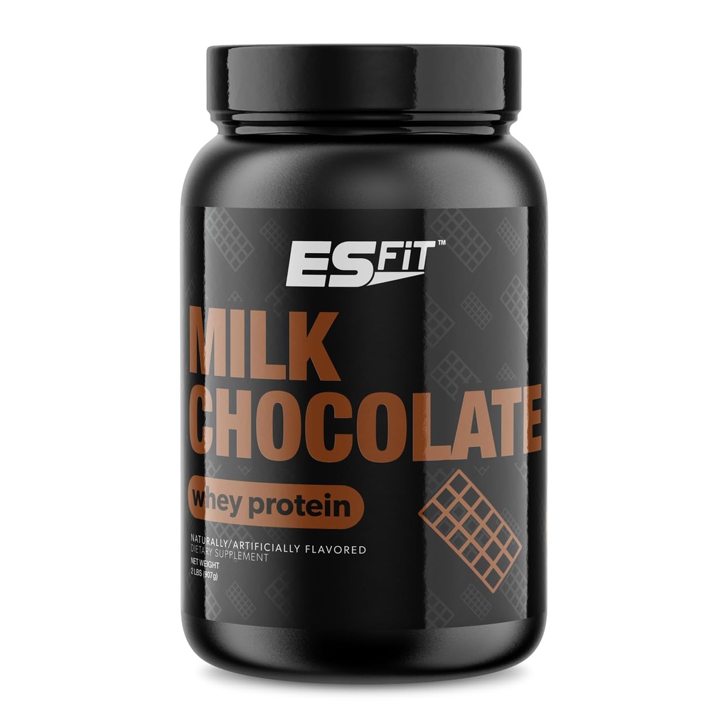 Whey Protein Powder - Post workout Whey Protein Isolate for muscle Recovery, Non-GMO, BCAAs, Superior Taste, Tested and Certified, Σοκολάτα γάλακτος, 2 Λίρες
