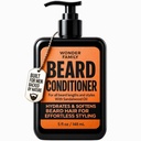 Beard Conditioner για τους άνδρες – Leave In Conditioner & Αποσκληρυντής με Biotin Aloe Vera & Collagen – Ενυδατική Κρέμα για τα Ξηρά Μαλλιά – Beard and Skin Conditioner – Sandalwood Scent Care for Black Men