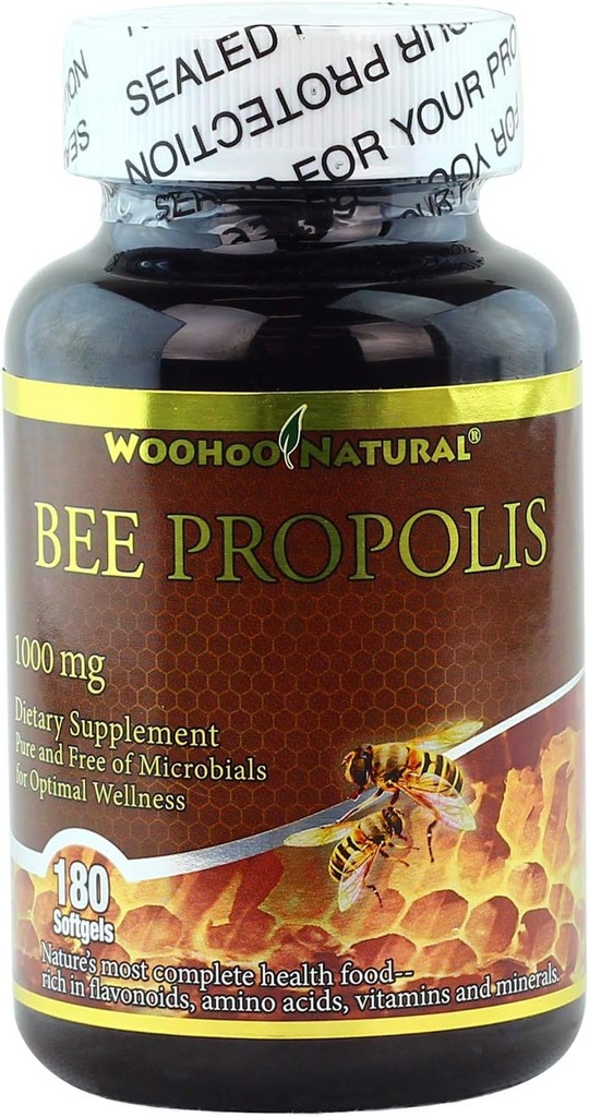 Woohoo Natural 5-σε-1 Μέλισσα Πρόπολη 1000 Mg - 180 Softgels (1)