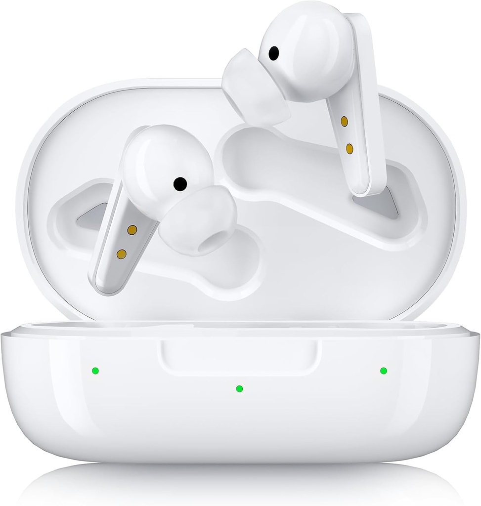 Kingwell Βοηθήματα εξωχρηματιστηριακής ακοής Επαναφορτιζόμενη, Bluetooth Βοηθήματα ακοής για ηλικιωμένους με Smart App, Αυθεντική ποιότητα ήχου, 32 DSP Ακύρωση θορύβου καναλιών, για ήπια έως σοβαρή απώλεια ακοής, Λευκό