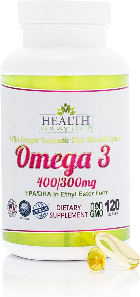 Υγεία Όπως θα έπρεπε να είναι Ωμέγα 3 400/300 mg συμπλήρωμα 