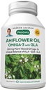 ANDREW LESSMAN Ahiflower Omega-3 με GLA - 60 Softgels - Μοναδικά Ισορροπημένη, Φυτική Βάση Πηγή Απαραίτητων Ωμέγα-3 Λιπαρά οξέα. Δεν έχει στομαχικές διαταραχές, μολύνσεις ή υδράργυρο. Εύκολο να καταπιείς