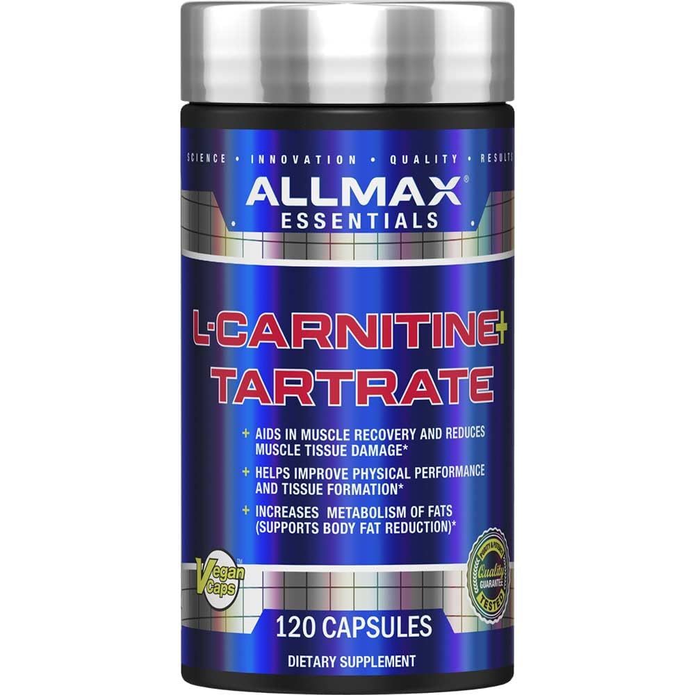 ALLMAX Διατροφή L-καρνιτίνη + Ταρτικό, 120 κάψουλες