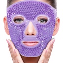 ZNÖCUETÖD Face Mask Mask Ice Pack για τη μείωση της πιπίλας, Τσάντες κάτω από τα μάτια, Puffy Dark Circles, Ημικρανία, Hot/Cold Pack with Soft Plush Backing (Purple # 22)