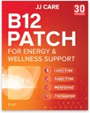 JJ CARE B12 Patch (Pack of 30), Self-Adhesive Natural Blend Topical Daily B12 Energy Patches, 1 Month Supply