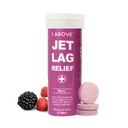 1Above Jet Lag Relief Tablets - Berry-Flavored Αναβράζοντα πολυβιταμίνη με Pycnogenol συμπλήρωμα ταξιδιού για την ενυδάτωση, την ενέργεια, την υποστήριξη του ανοσοποιητικού και την ταχύτερη ανάκτηση - Απαραίτητη πτήση, 10 δισκία