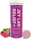 1Above Jet Lag Relief Tablets - Berry-Flavored Αναβράζοντα πολυβιταμίνη με Pycnogenol συμπλήρωμα ταξιδιού για την ενυδάτωση, την ενέργεια, την υποστήριξη του ανοσοποιητικού και την ταχύτερη ανάκτηση - Απαραίτητη πτήση, 10 δισκία