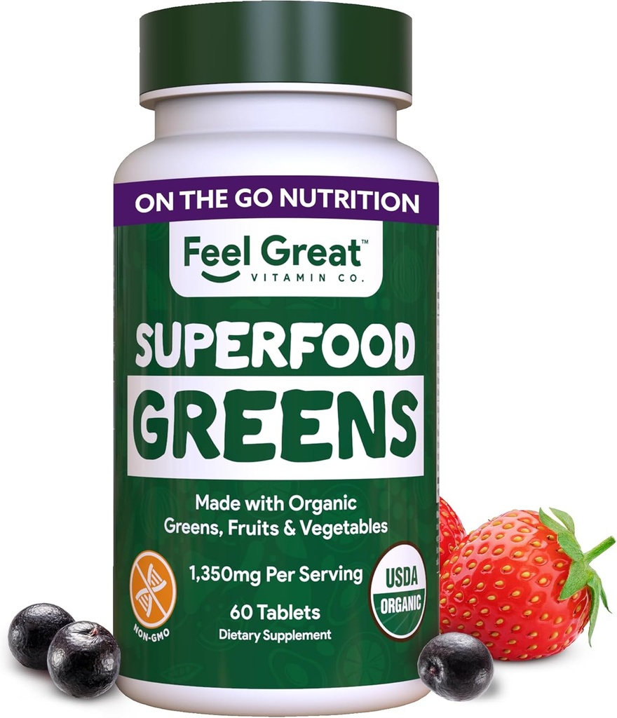 Feel Great Vitamins Super Greens Δισκία 