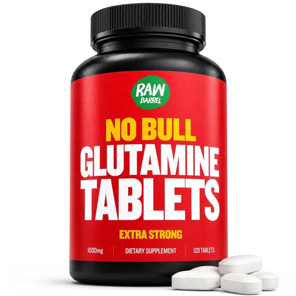 «No Bull» L- Glutamine δισκία, καθαρό L χάπια γλουταμίνης, μη ΓΤΟ, L συμπλήρωμα γλουταμίνης, φυσικά Vegan, χορτοφάγων φιλικό και χωρίς γλουτένη, 1000mg