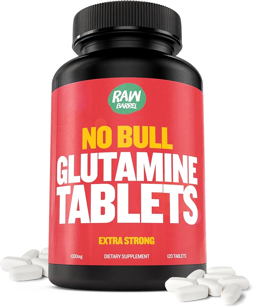 «No Bull» L- Glutamine δισκία, καθαρό L χάπια γλουταμίνης, μη ΓΤΟ, L συμπλήρωμα γλουταμίνης, φυσικά Vegan, χορτοφάγων φιλικό και χωρίς γλουτένη, 1000mg