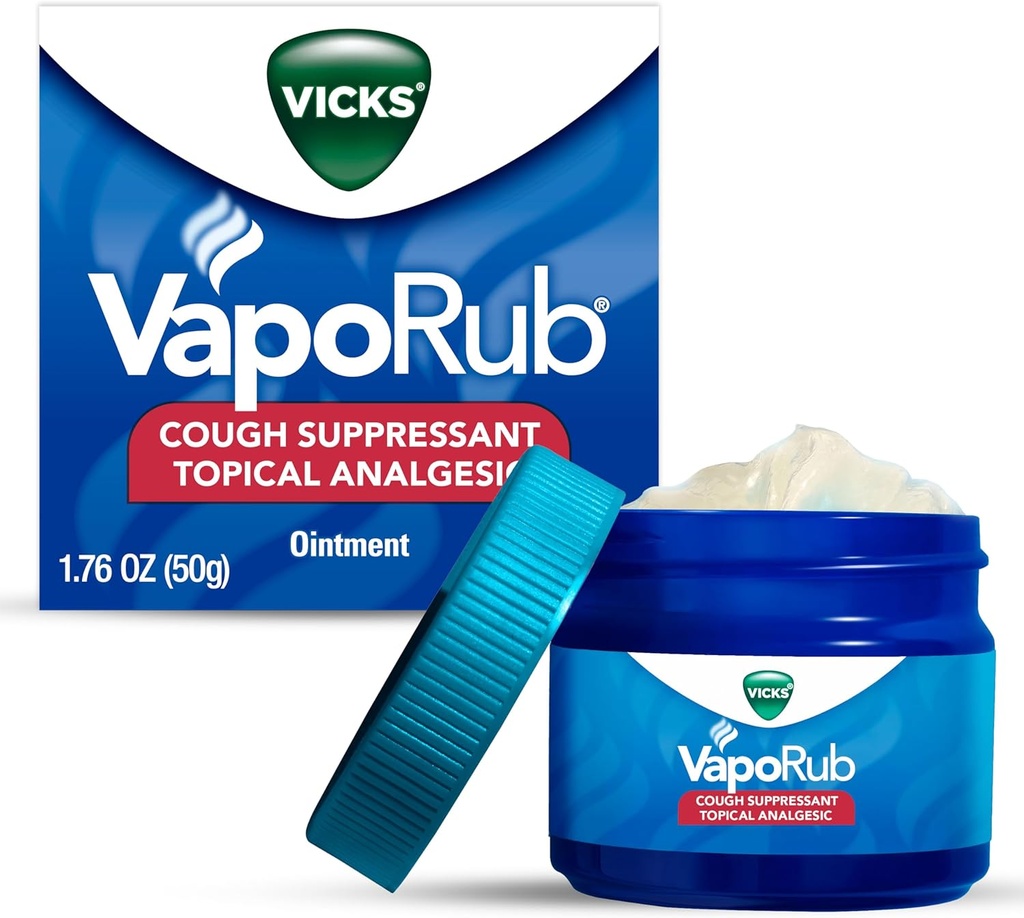 Vicks VapoRub Ointment, 1.76 Ουγγιά (πακέτο του 1)