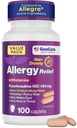 GenCare Alergy Relief Pills - Fexofenadine 180mg 24 ώρες Αλλεργική Αλλεργία Αντιισταμινική, Σύγκριση με Allegra 24 ώρες Μη Νυσταγμένα Χάπια για Ίτσι Μάτια, Runny Μύτη, Κυψέλη (100 κόμης)