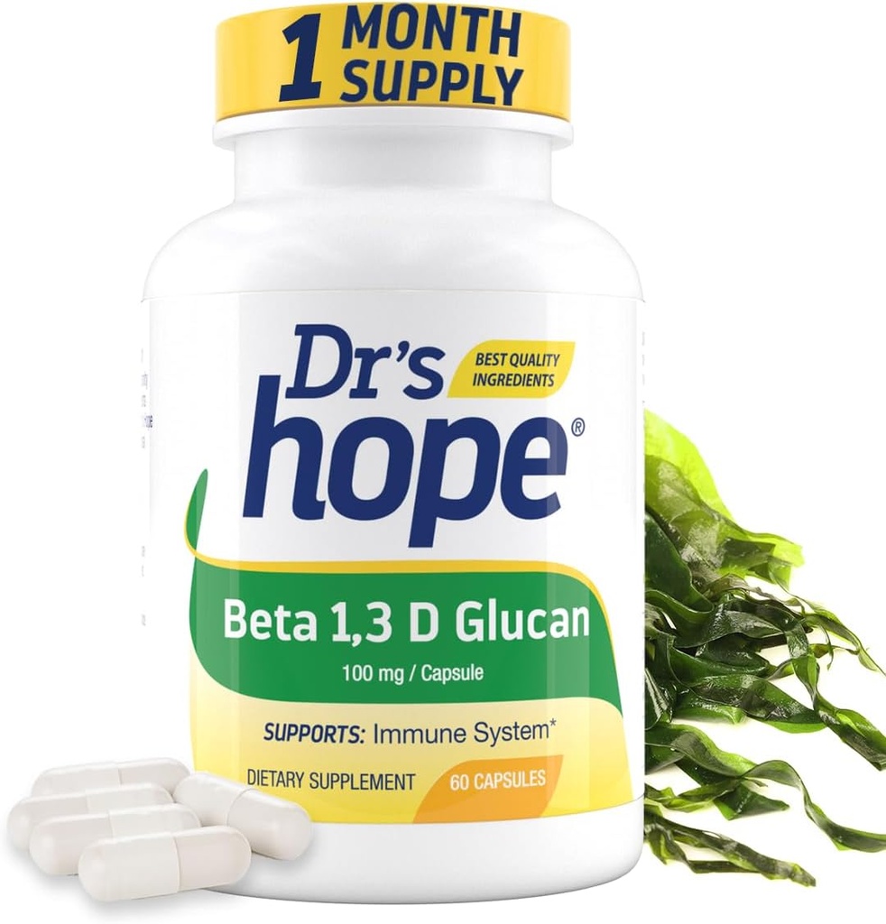 Beta 1,3D Glucan 200mg 60 κάψουλες Veggie - για ανοσοποιητική ευεξία - συμπλήρωμα καθαρής Φόρμουλας - 2 κάψουλες / ημέρα, 1 μήνας προσφοράς - Κατασκευάζεται στις ΗΠΑ
