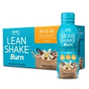 GNC Lean Shake Burn with Caffeine, Clinically Αποδεδειγμένη Διαχείριση Βάρος, Ready to Drink Meal Replacement, 25g Πρωτεΐνη με Zero Προστιθέμενη Ζάχαρη, Vanilla Latte, Συσκευασία των 12