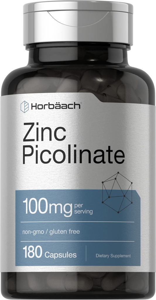 Horbäach ψευδάργυρος Picolinate 100mg 