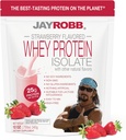 Jay Robb - Grass-Fed Whey Protein Isolate Powder, απίστευτα νόστιμο, Φράουλα, 11 εξυπηρετούν (12 oz)