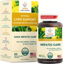 Active Liver Cleanse & Detox – 1800mg Herbal Formula with Organic Milk Thittle, Turmeric & Dandelion Root – Υποστηρίζει την επισκευή λιπαρού ήπατος και την καθημερινή υγεία του ήπατος – από Sana Herbal