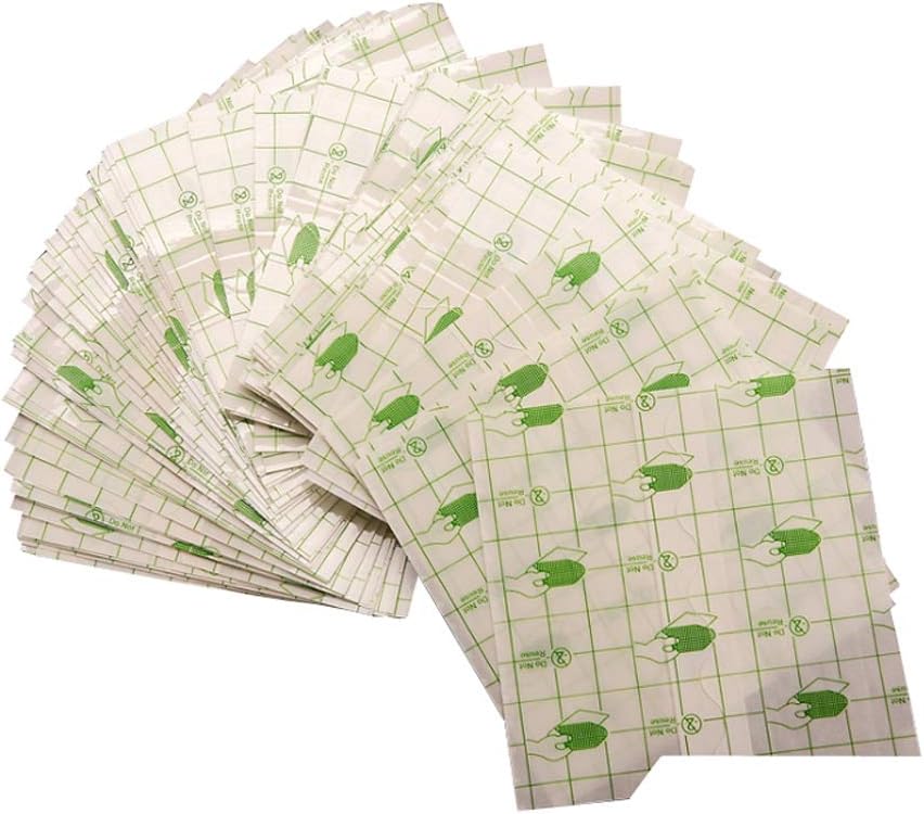 100pcs Αδιάβροχη διάφανη στρώση Αυτοκόλλητο ρολό: Διαφανής ταινία Dressing Δεύτερη θεραπεία του δέρματος Προστατευτική διαυγή αυτοκόλλητες ληστείες Τατουάζ Προϊόντα (2.8*3.1inch)