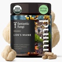Lions Mane Συμπληρώματα κάψουλες, Mane Mushroom συμπλήρωμα για τη μνήμη, Focus & Mood υποστήριξη, Adaptogen Λειτουργικό Mushrooms Extract - 100% USDA Organic, Vegan- Γυάλινο Βαζάκι, 120 Caps, 2 Μήνες προσφοράς