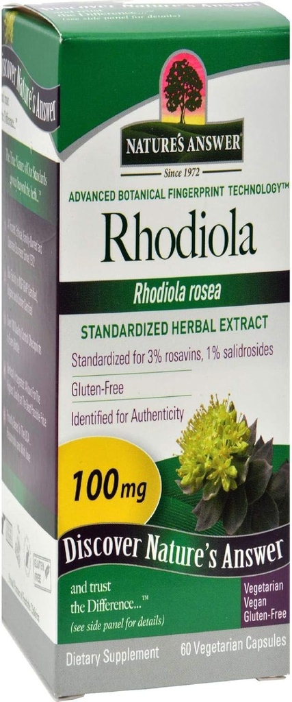 Απάντηση της φύσης Rhodiola Root Vegetarian Κάψουλες, 60- Count
