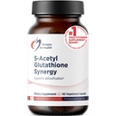 Σχέδια για την Υγεία S-Acetyl Glutathione Synergy - 200mg S-A-GSH με NAC + Βιταμίνη B6 - Συμπλήρωμα αντιοξειδωτικών μη ΓΤΟ για την υποστήριξη της φυσιολογικής αποτοξίνωσης (60 κάψουλες)
