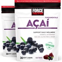 Force Factor Acai Μαλακά μάσημα για την υποστήριξη του ανοσοποιητικού, Oxidative Stress Defense, Superfood και Antioxidants συμπλήρωμα, μη GMO, Γλουτένη-ελεύθερο, και Vegan, Acai Berry Flavor, 30 Μαλακά μάσημα, 2-Pack