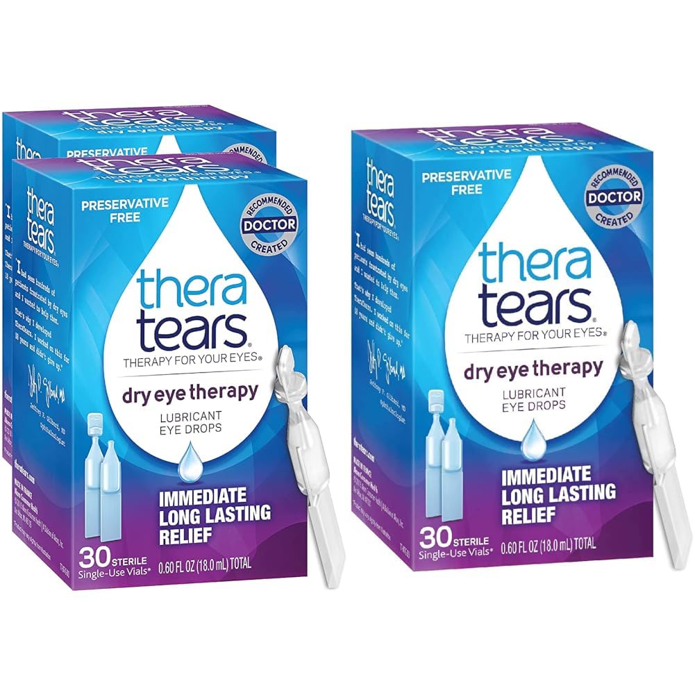 TheraTears Dry Eye Therapy Οφθαλμικές σταγόνες Συντηρητικά Δωρεάν 30 Φιαλίδια 2 Πακέτων Dry Eye Therapy Λιπαντικές Οφθαλμικές σταγόνες Συντηρητικά 30 Φιαλίδια μιας χρήσης