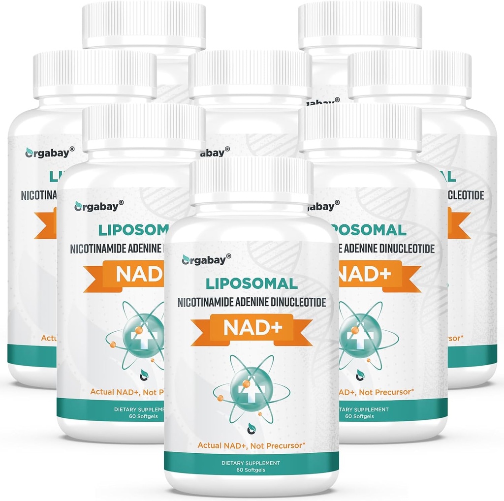 Οργκαμπάι Λιποσωμικό NAD+ Συμπλήρωμα 500 mg, Υψηλή Απορρόφηση, Ενισχύστε NAD+ με TMG 250 mg, Πραγματικό NAD Plus Περισσότερα Αποτελεσματικό από τη Νικοτιναμίδη Ριβοζίδιο, Υποστηρίξτε την Κυτταρική Ενέργεια, Υγιεινή Γήρανση 480 Softgels
