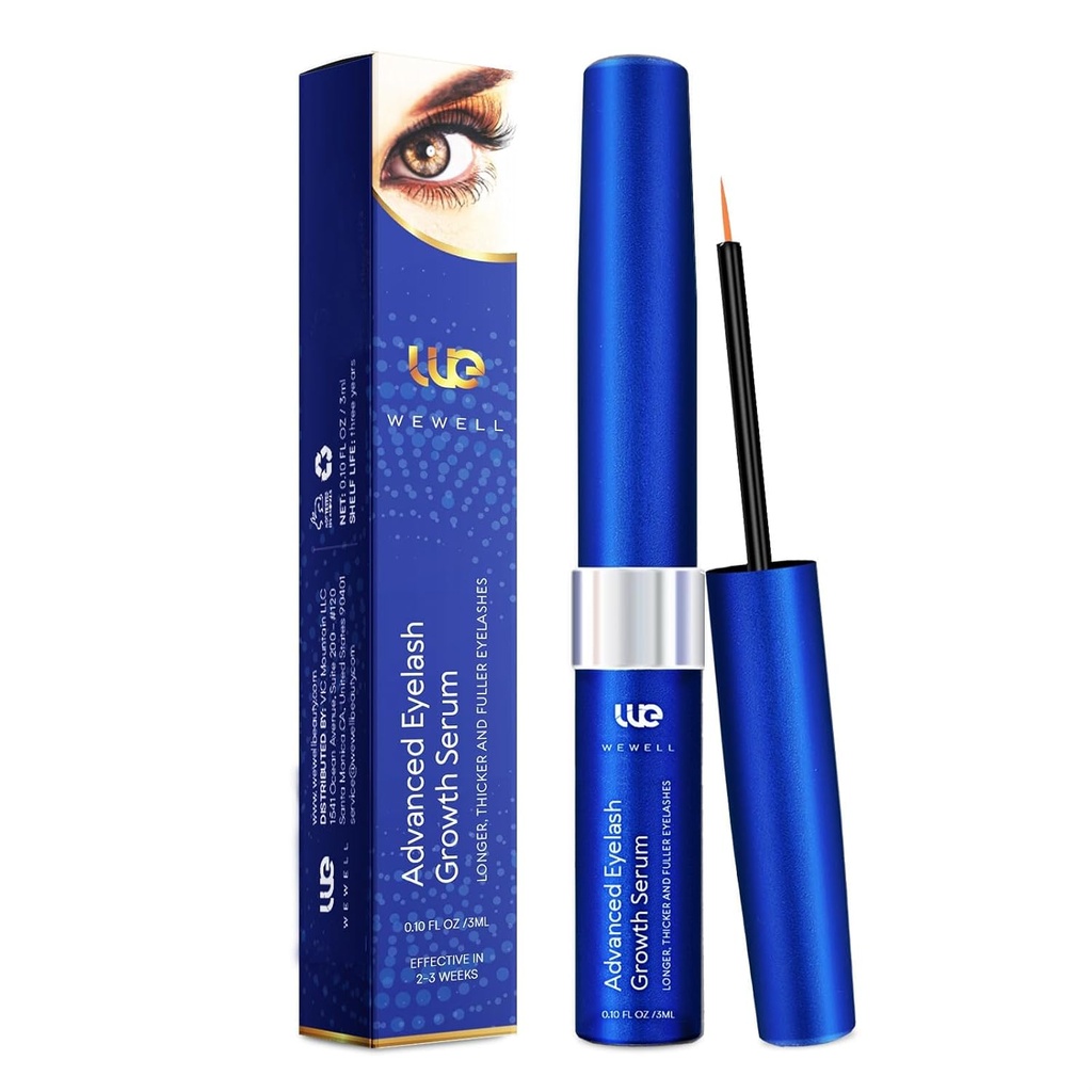 Σύνθετη Ορός Ανάπτυξης των Βλεφαριών για Lash: Premium Lash Enhancer για φυσικό Thicker και μακρύτερες βλεφαρίδες – Booster για βελτιωμένο πάχος των βλεφαρίδων 3Ml