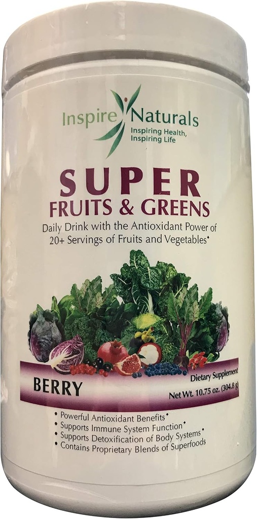 Super Fruits and Greens, Γιατρός συνιστάται καλύτερη γεύση Όλα τα φυσικά Super Food w/ 20+ Φρούτα & Λαχανικά (Berry)