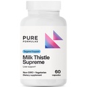 PureFormulas Milk Thistle Supreme 250 mg – Liver Health & Antioxidant Support – Non-GMO Vegetarian Capsules – 60 Count