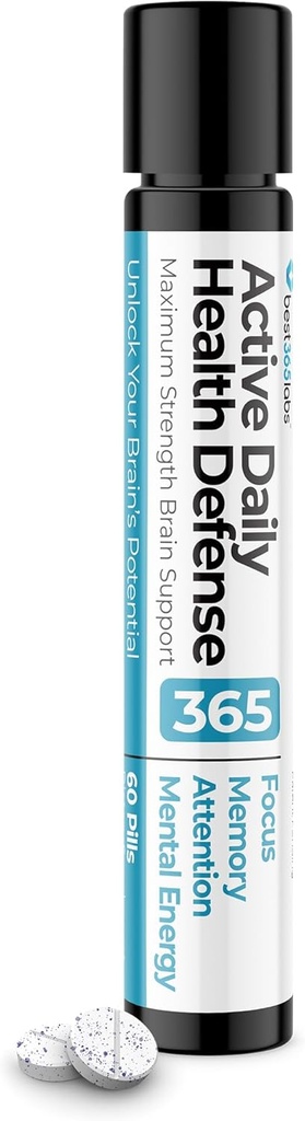 Μέγιστη δύναμη Υποστήριξη εγκεφάλου - Μπλε μεθυλενίου, καφεΐνη, και L-Θεανίνη - Βελτίωση εστίασης και μνήμης - Ξεκλειδώστε το δυναμικό του εγκεφάλου σας - 60 δισκία