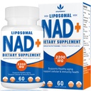 2200mg Liposomal NAD+ Supplement, 60 Capsules | NAD Supplement for Women and Men, Enhances Cell Energy & Aging Defese