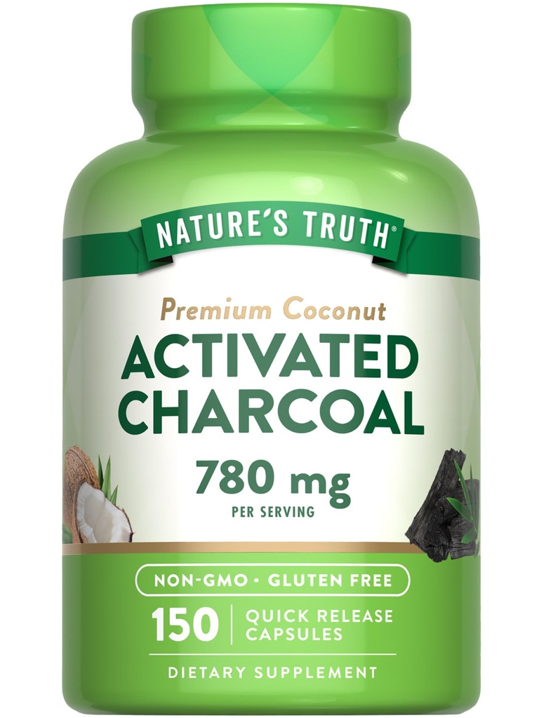 Nature's Truth Enabled Charcoal Capses 780 mg 