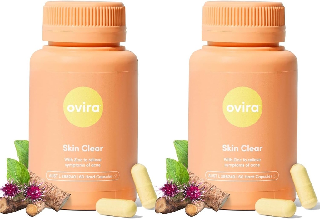 Ovira Skin Clear with ZINCBRIGHT - 60 κάψουλες για το καθαρό και λαμπερό δέρμα 