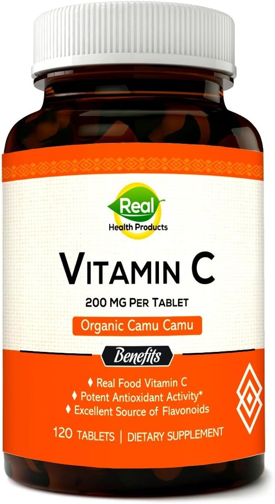 Συμπλήρωμα βιταμίνης C από Camu Camu, Συσκευασμένο με φυσικό VIT C, Ακατέργαστα Αντιοξειδωτικά - συμπλήρωμα ανοσοποίησης - Camu Camu Extract. (120 Count)
