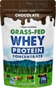Opportunitas Grass Fed Whey Protein Powder Concentrate - Σοκολάτα - καθαρό συμπλήρωμα πρωτεϊνών - Μη ΓΤΟ, ορμονών χωρίς & γλουτένη - 1lb
