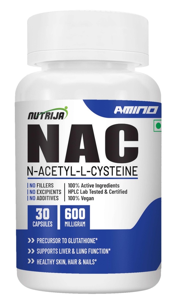 NAC (N- Acetyl L- Cysteine) 600mg - 30 Καψάκια