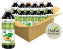 Φυτική καλοσύνη Avocado Leaf Extract Υγρό συμπλήρωμα - Probiotic Protein Gut Health Fiber Supplement Υγεία των οστών & ανοσοποιητική υποστήριξη -12 (12oz) btls (πακέτο των 12)