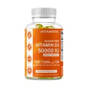 Vitamatic Sugar Free Vitamin D3 50.000 IU Weekly Supplement - 120 Pectin Based Gummies - Βιταμίνη D Κάψουλες για Οστά, Δόντια και Ανοσοποιητική Υποστήριξη (50000 IU)