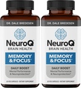 NeuroQ Memory & Focus - Ενισχύει Γνωστική απόδοση & λειτουργία του εγκεφάλου - Νευροπροστατευτική φόρμουλα από τον Δρ Dale Bredesen - Gotu Kola Ginkgo Phosphatidylserine & Propolis - 60 κάψουλες (πακέτο του 2)