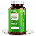 Μια δόση Digestive Balance-Gut Health Supplement-USDA- Kombucha, 7 Probiotic Strains και Prebiotics για Microbiome-Digestive Enzymes για Digetion-Bloating Relief για γυναίκες και άνδρες