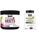 Δύναμη Factor Total Beets Nitric Oxide Powder and Perfect Maca Root Chews Energy, Mood and Balance Supplement Bundle