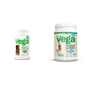 Vega Protein and Greens Protein Powder, Chocolate & Original Protein Powder, Creamy Vanilla Plant Based Protein Drink Mix for Water, Milk and Smoothies, 32,5 oz