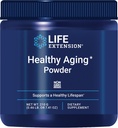 Life Extension Healthy Aging Powder, Healthy Aging Supplement, Heart Health, Brain Health, Exercise Performance, Taurine, Lithium, spermidine, Powder Blend, Non-GMO, Vegetarian, 30 Servings