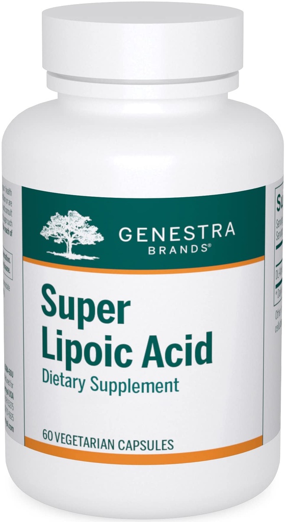 Genestra Brands Super Lipoic Acid - Alpha Lipoic Acid to Support Μεταβολισμός & Ανοξειδωτικά - 60 Κάψουλες