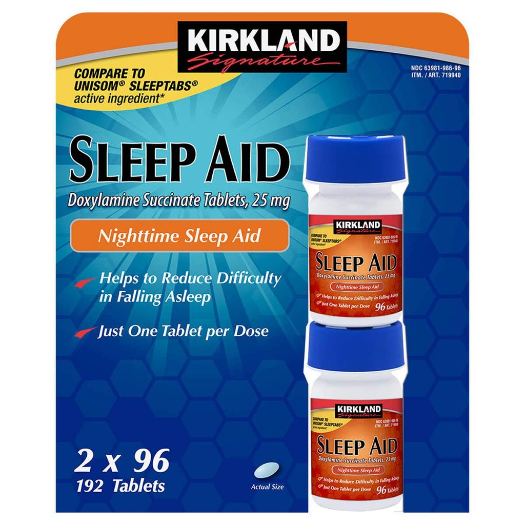 Kirkland Signature Sleep Aid, 192 δισκία