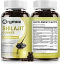 Shilajit Καθαρό Ιμαλαΐων Βιολογικό Shilajit Gummies,5000MG Συμπλήρωμα Shilajit για άνδρες & γυναίκες με 85+Ορυκτά Trace & Fulvic Acid, Υποστήριξη για Εστίαση, Ενέργεια & Ανοσοποιητικό, Μη-GMO